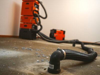 Estrichtrocknung Aufbau